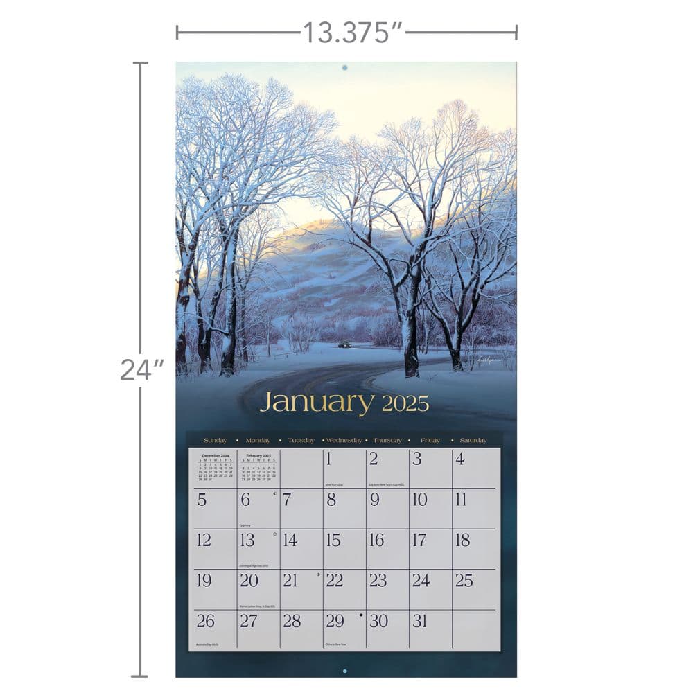 Around the World 2025 Wall Calendar by Evgeny Lushpin