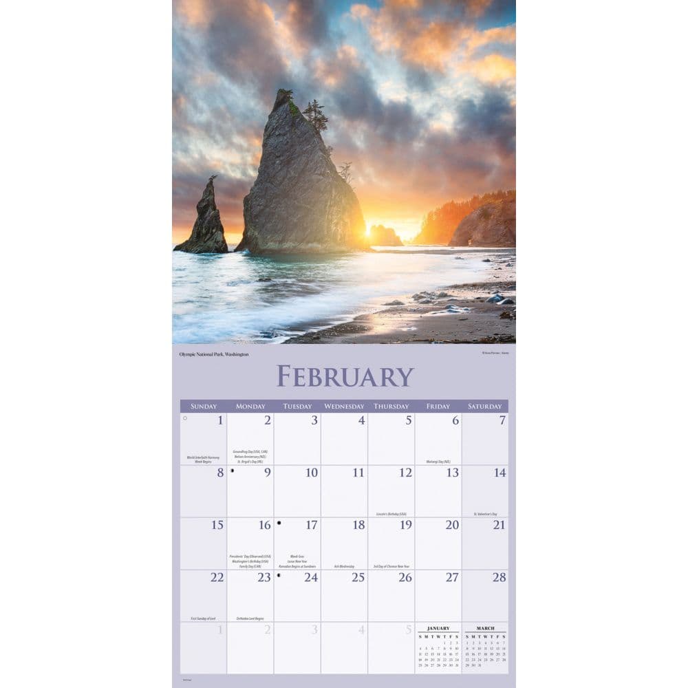 National Parks 2026 Wall Calendar Second Alternate Image