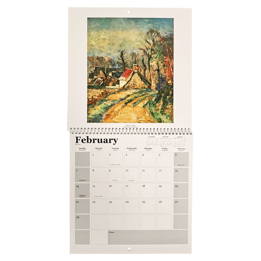 Cezanne Square 2027 Wall Calendar Third Alternate Image