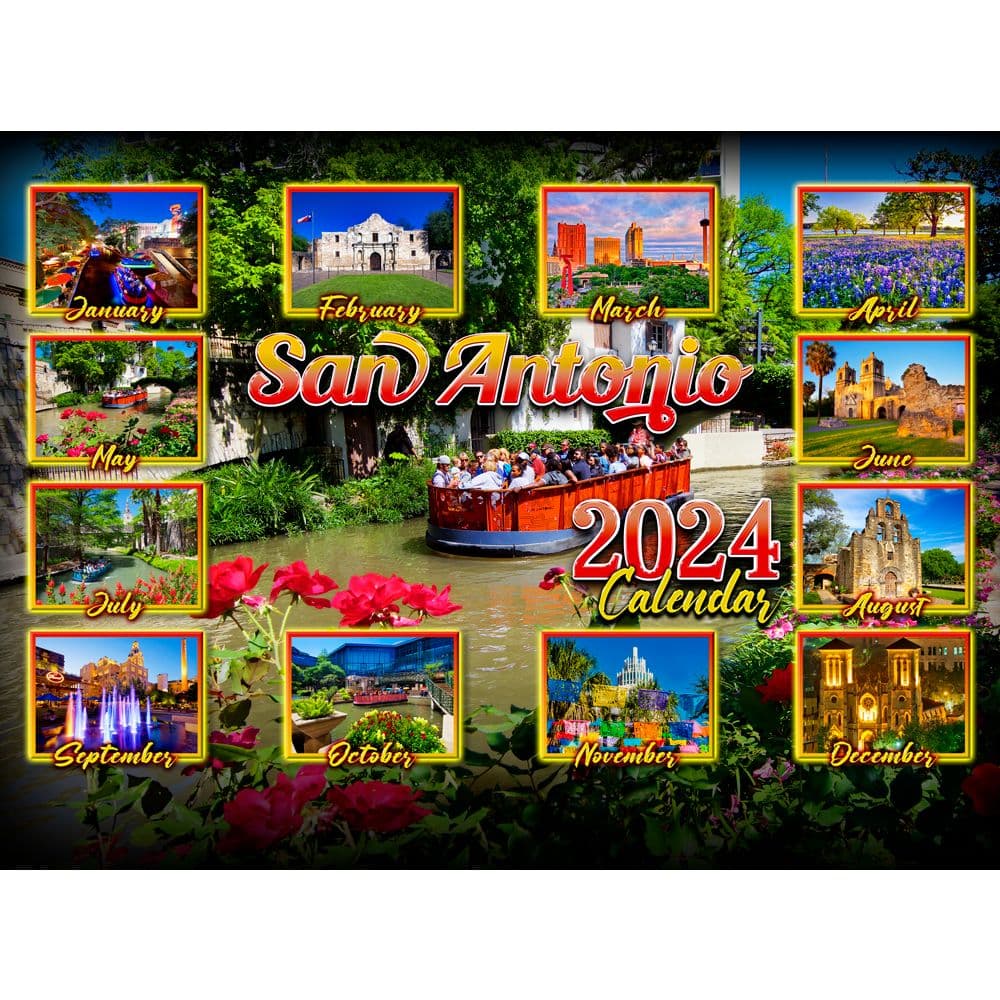 San Antonio 2024 Wall Calendar