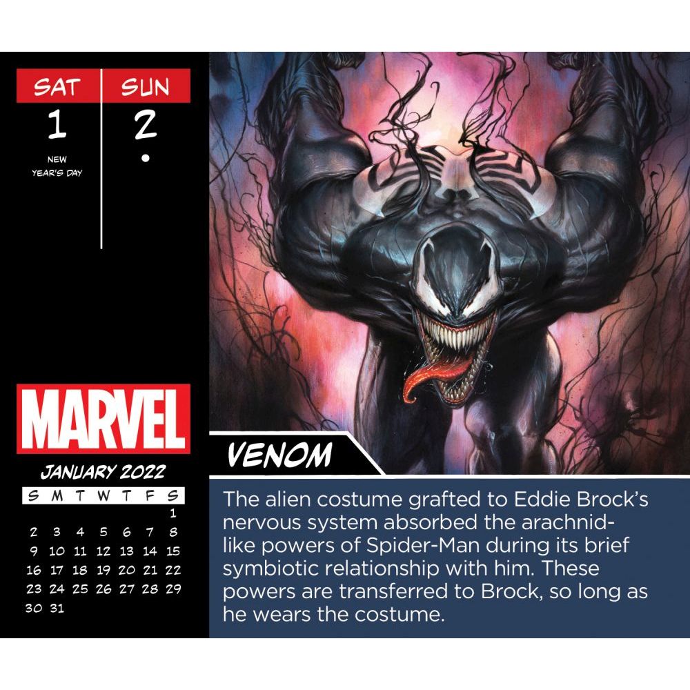 Marvel History 2022 Desk Calendar