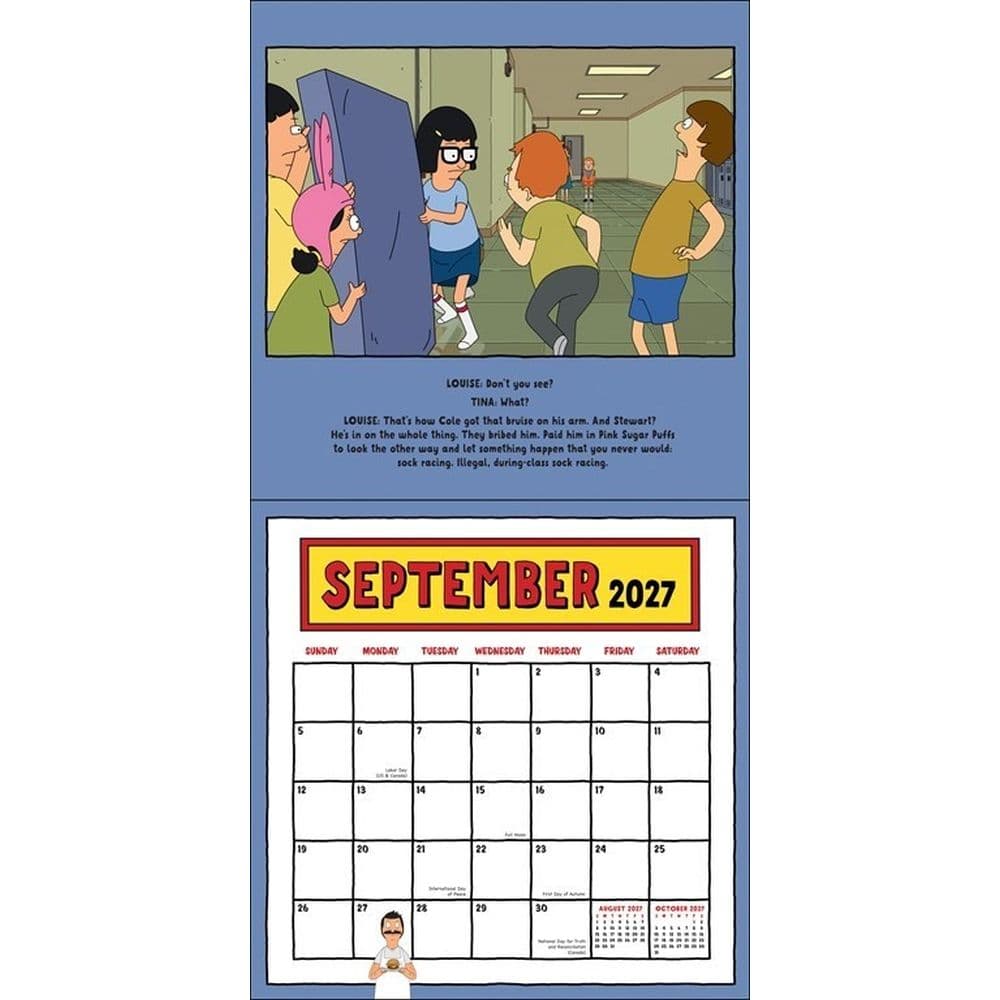 Bobs Burgers 2027 Wall Calendar Fifth Alternate Image