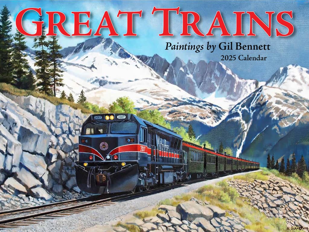 Great Trains 2025 Wall Calendar