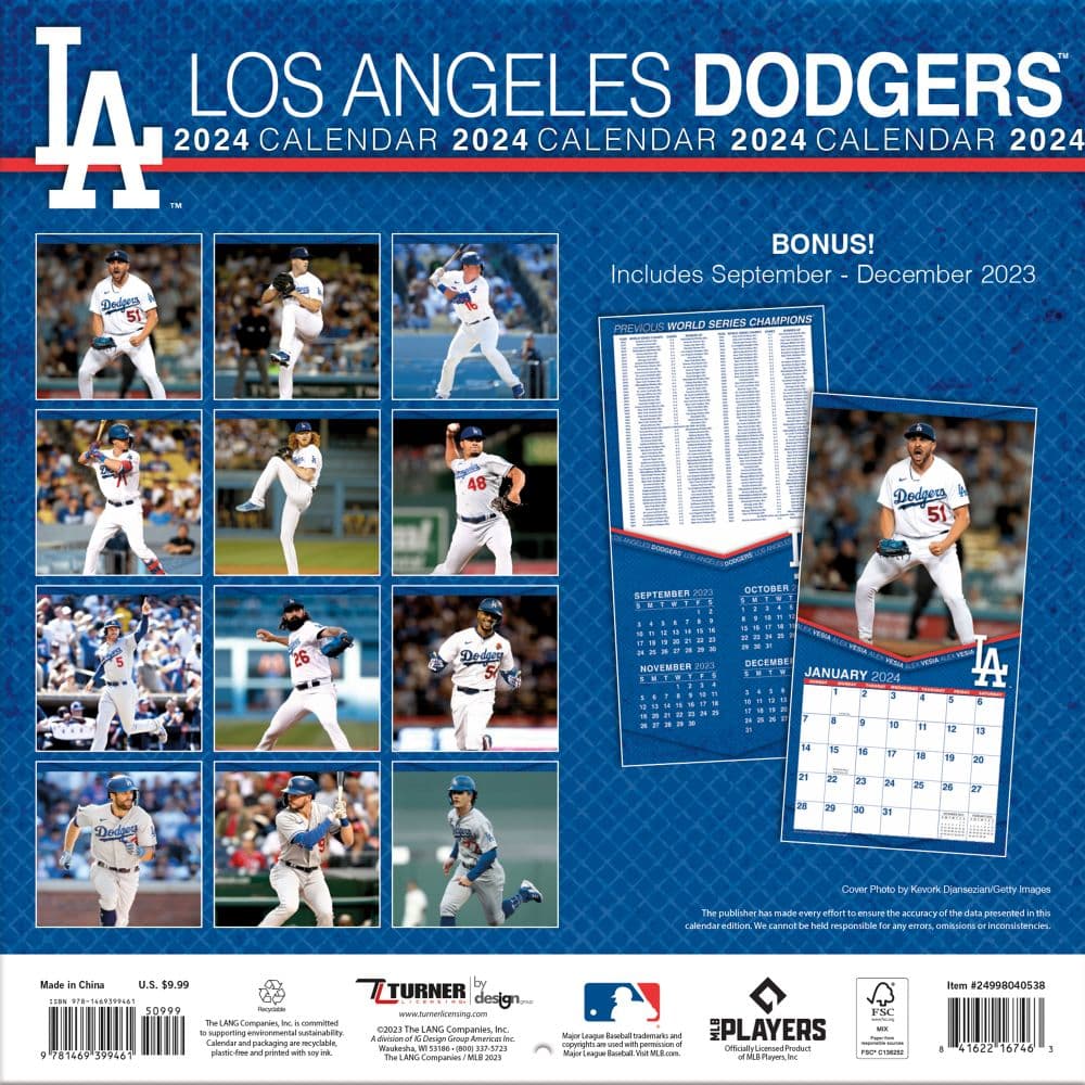 Los Angeles Dodgers 2024 Mini Wall Calendar First Alternate Image width=&quot;1000&quot; height=&quot;1000&quot;