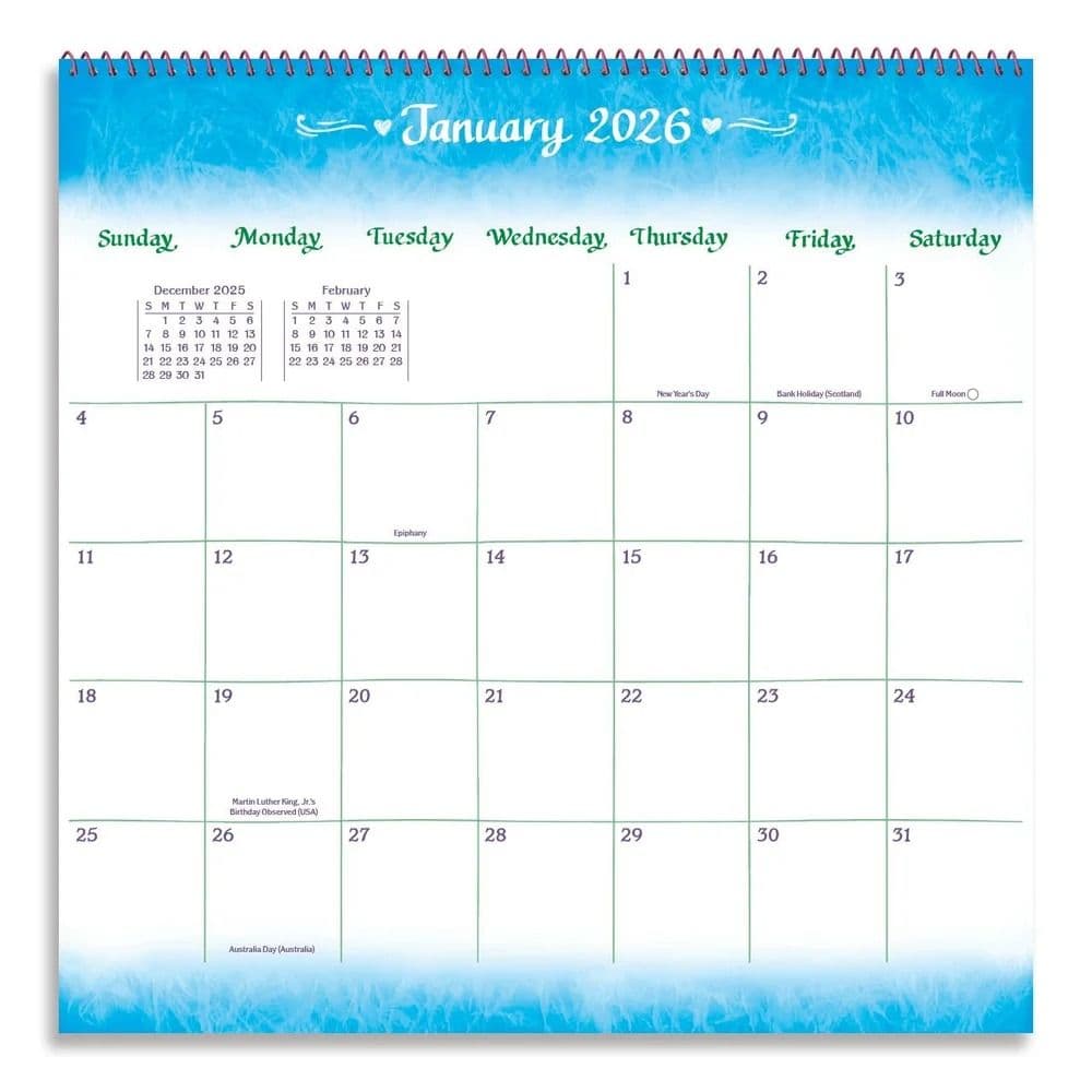 I Love You Mom 2026 Wall Calendar Third Alternate Image