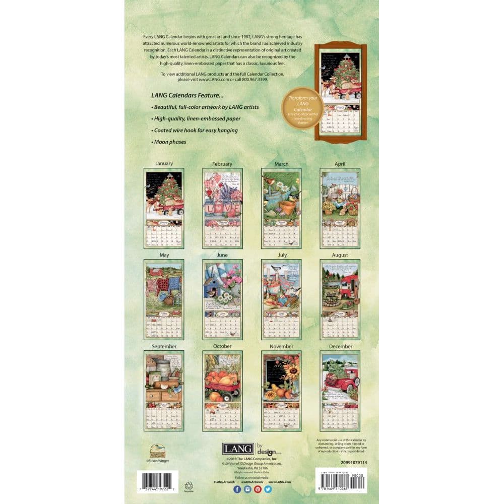 Bountiful Blessings Vertical Wall Calendar By Susan Winget Calendars
