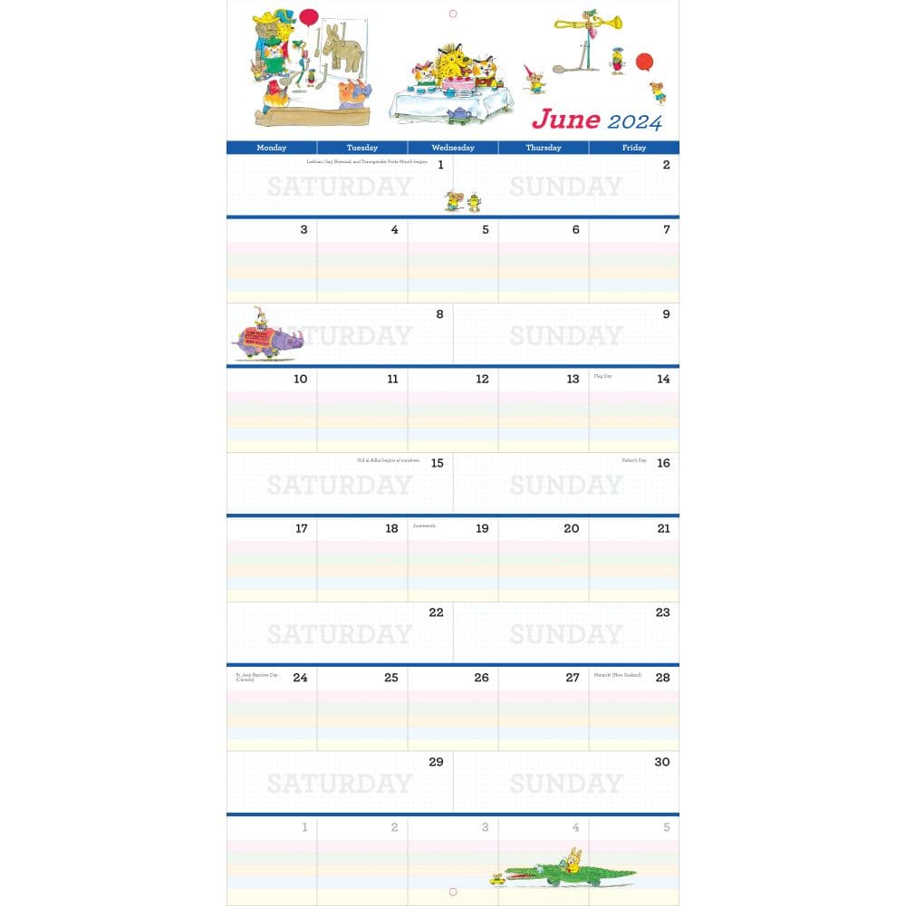 Richard Scarrys Big Busy Family 2024 Wall Calendar Second Alternate Image width=&quot;1000&quot; height=&quot;1000&quot;