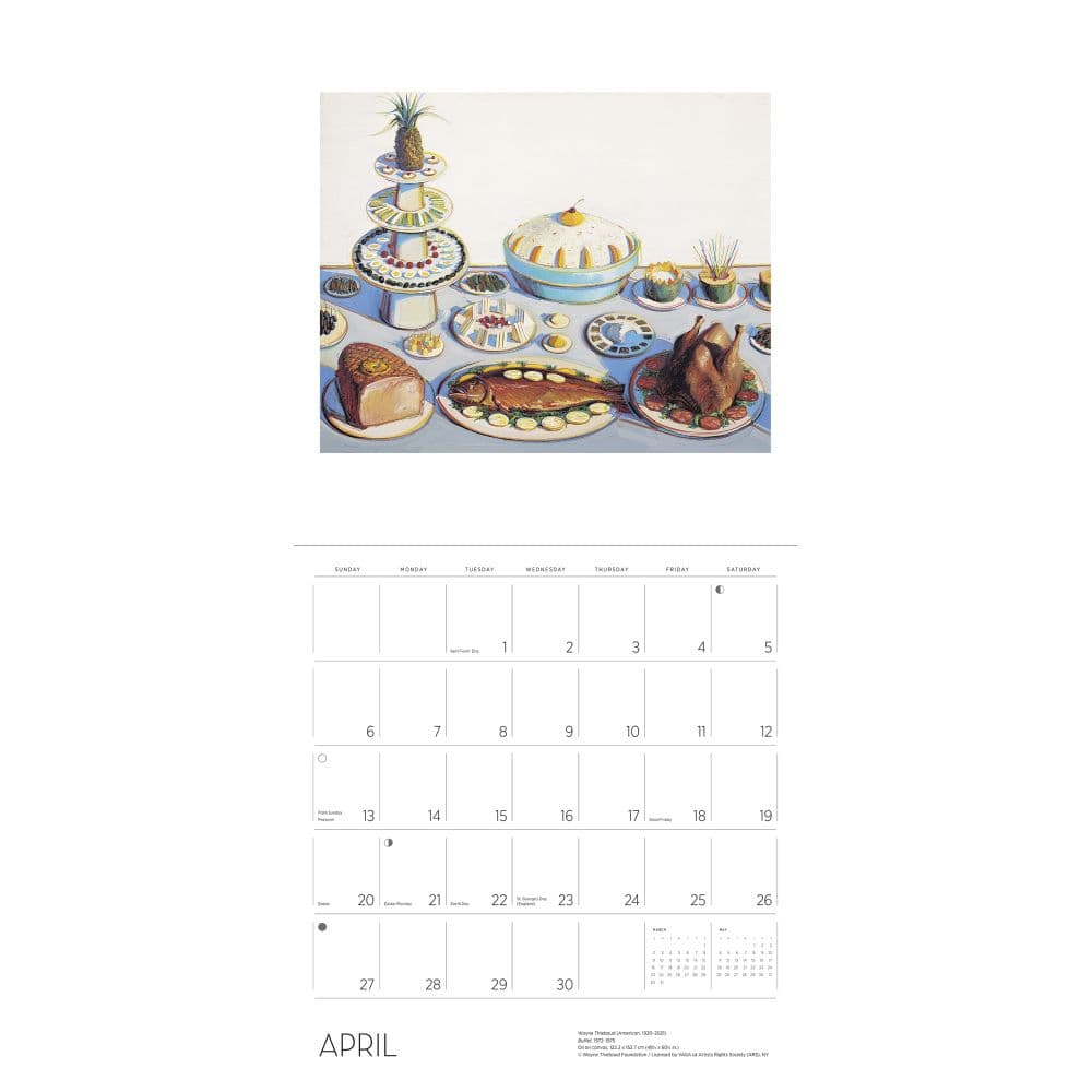 Thiebaud 2025 Wall Calendar Second Alternate Image width="1000" height="1000"