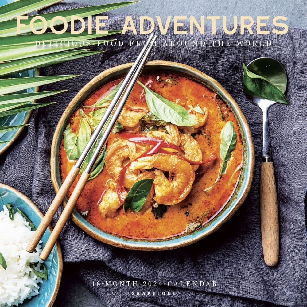 Foodie Adventures 2024 Wall Calendar