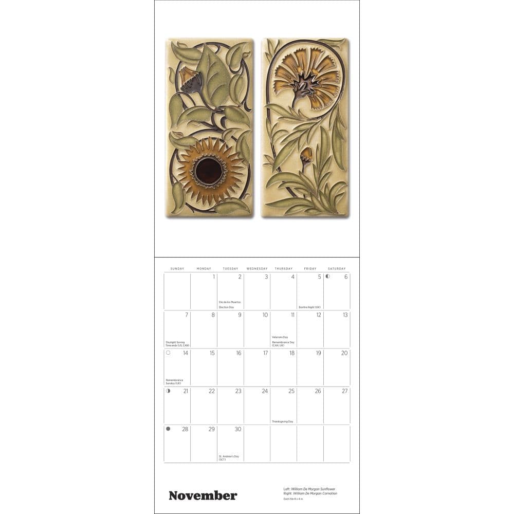 Motawi Tiles 2027 Mini Wall Calendar Fourth Alternate Image