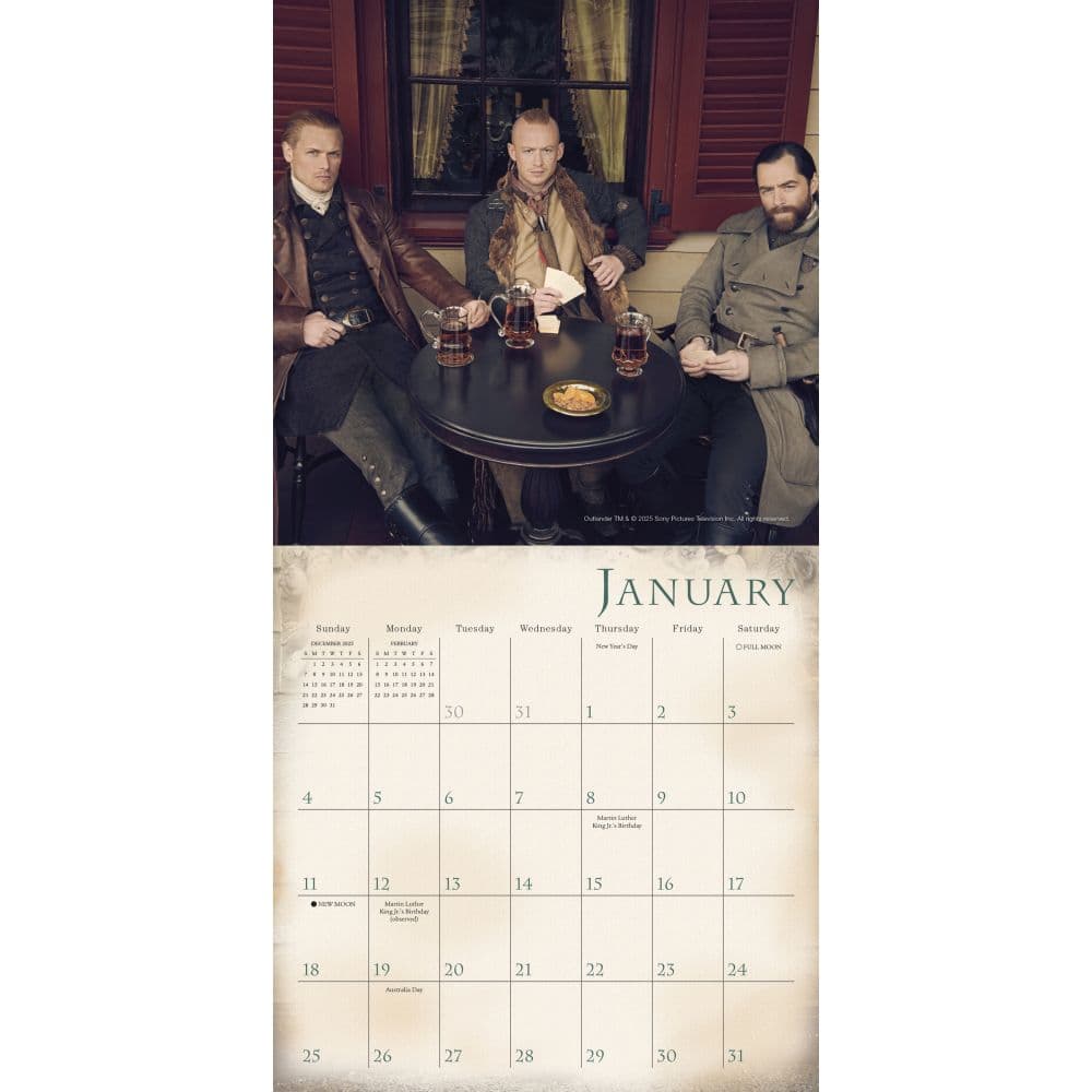 Outlander 2026 Mini Wall Calendar Second Alternate Image