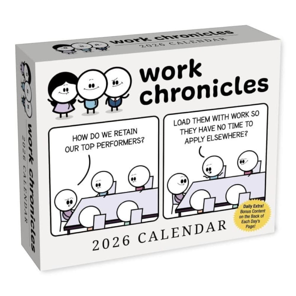 image Work Chronicles 2026 Desk Calendar Main Product Image