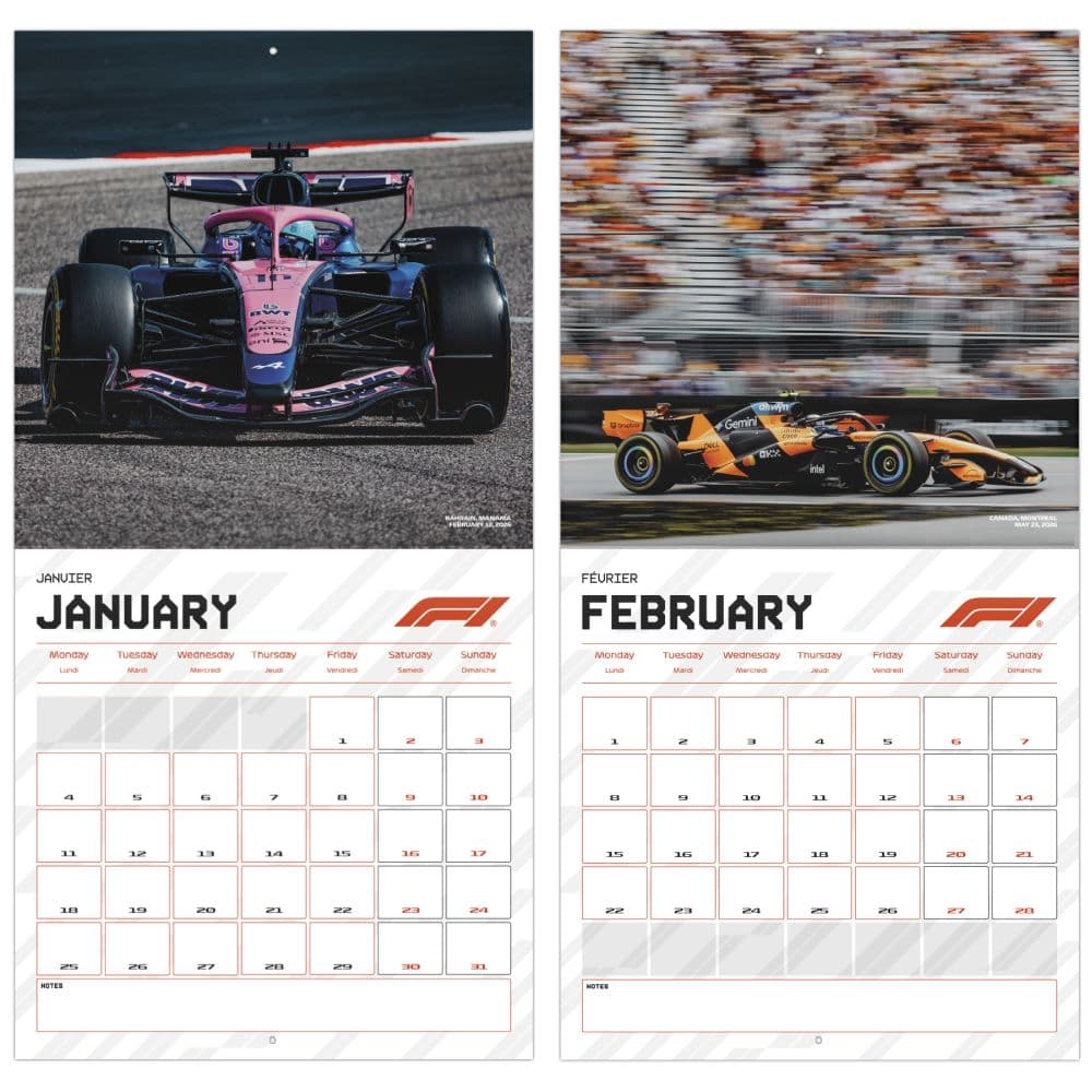 Formula 1 2027 Wall Calendar Fifth Alternate Image
