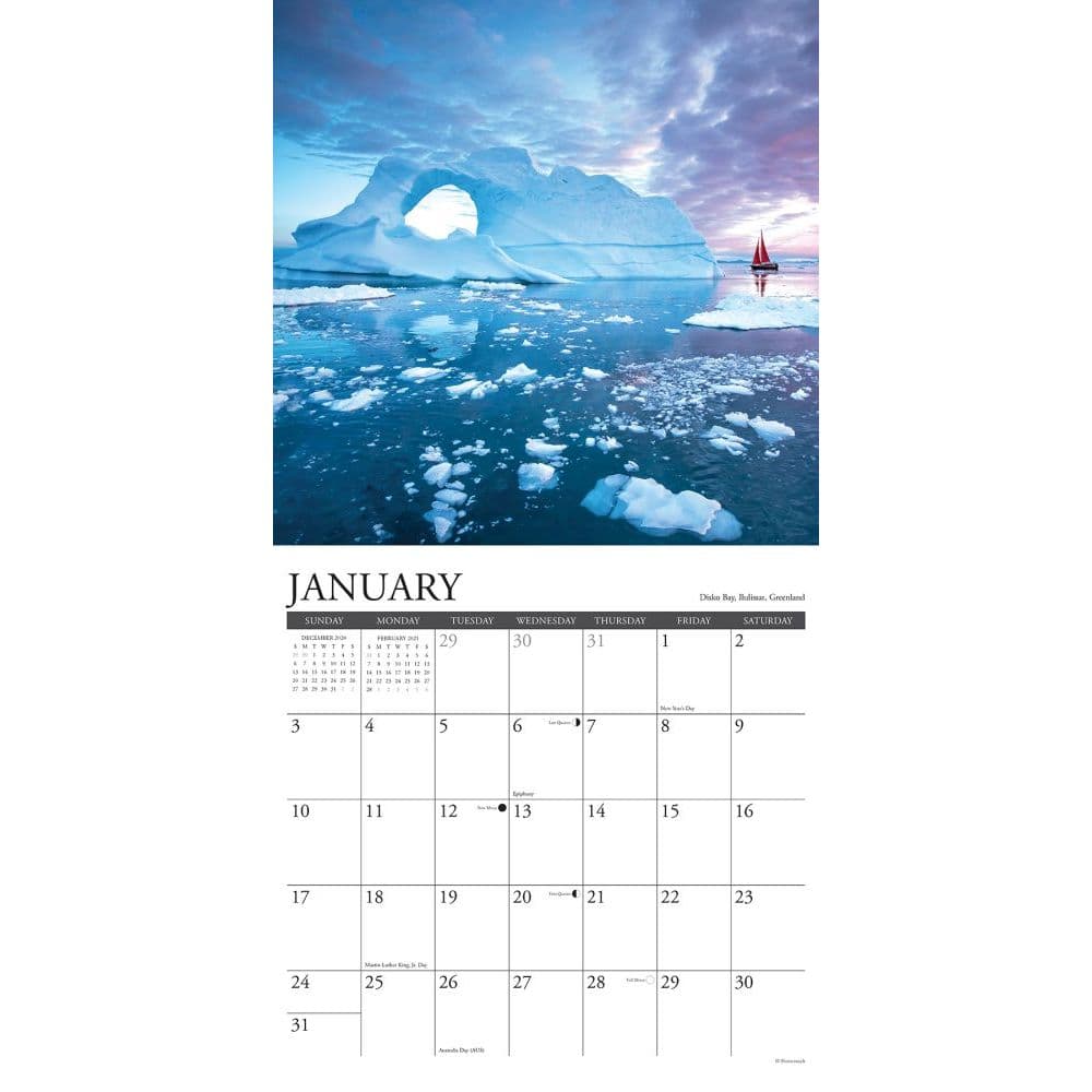 Ocean View Wall Calendar