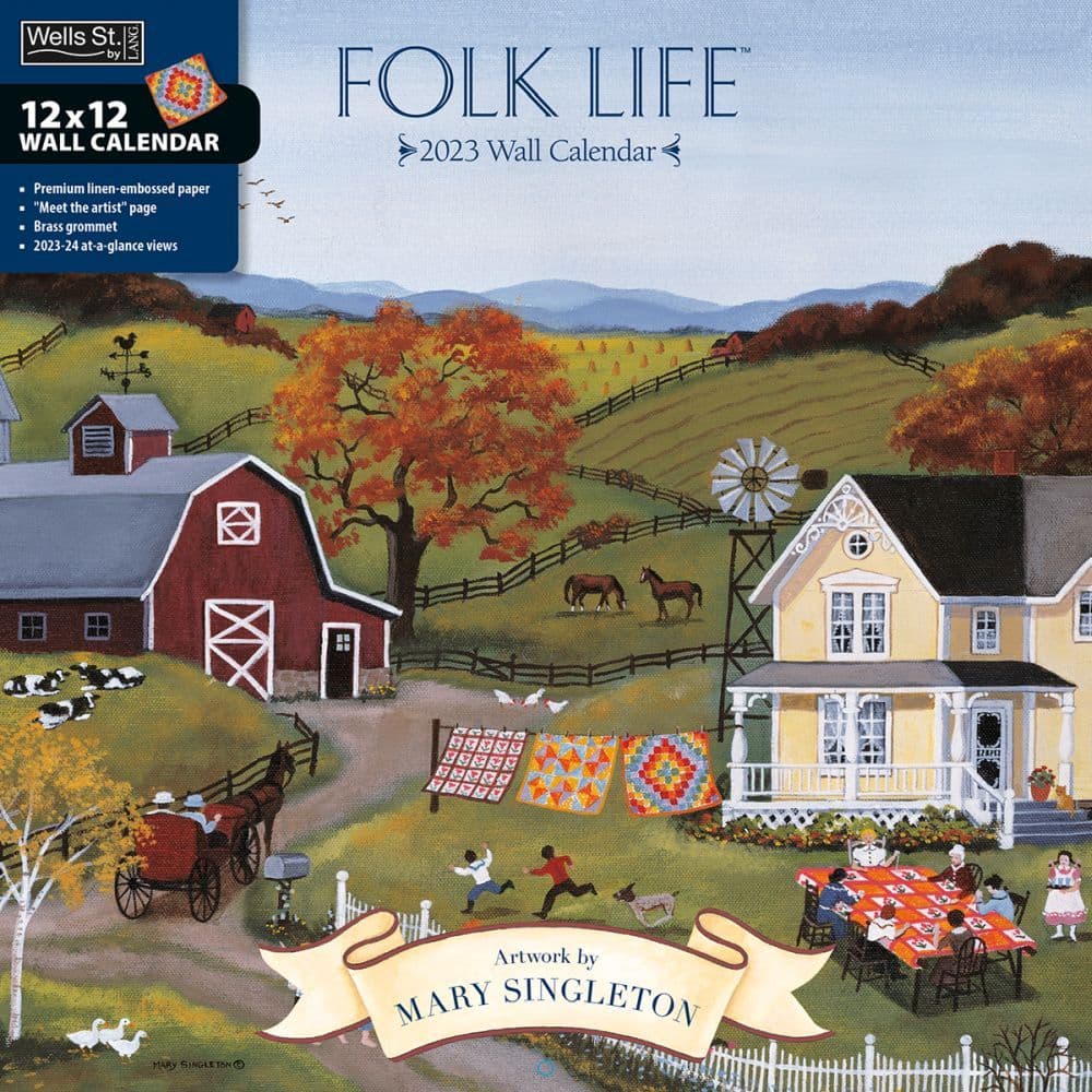 Folk Life 2023 Wall Calendar