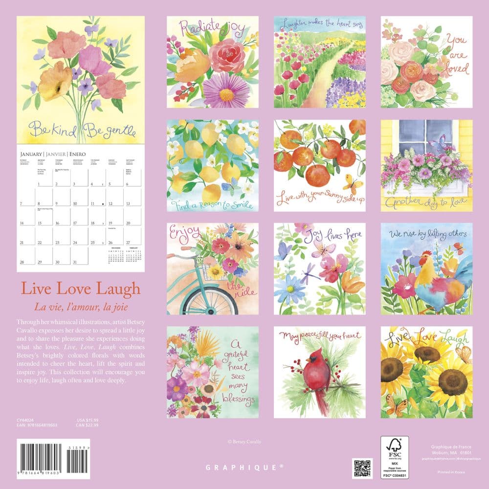 Live Love Laugh Cavallo 2024 Wall Calendar First Alternate Image width=&quot;1000&quot; height=&quot;1000&quot;