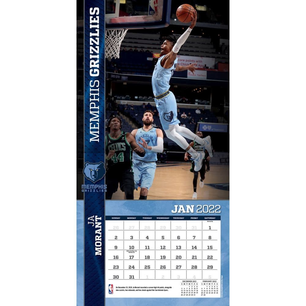 Nba Dunks 2022 Wall Calendar - Calendars.com