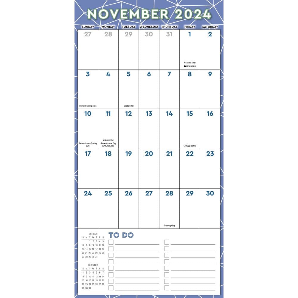 The Great Big Grid 17Month 2024 Wall Calendar