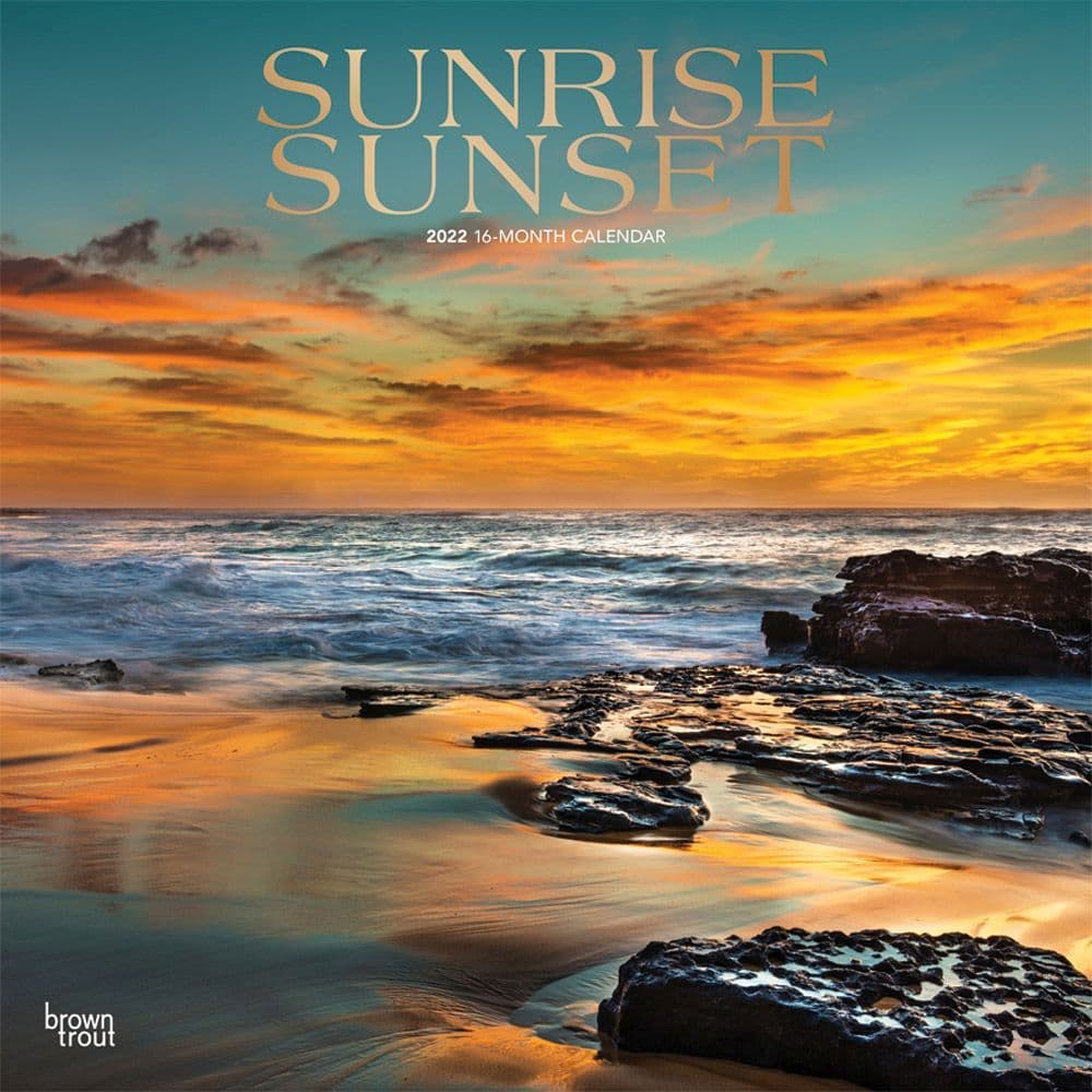 Sunrise Sunset 2022 Wall Calendar - Calendars.com