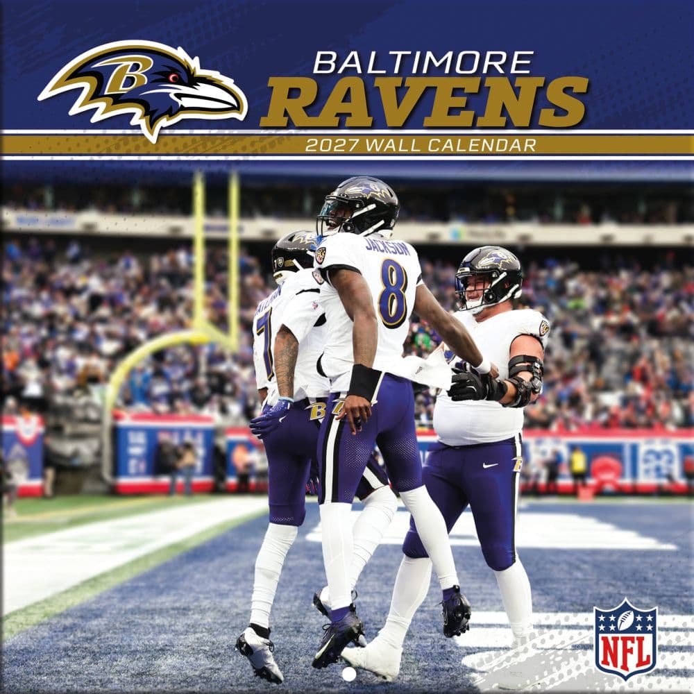 NFL Baltimore Ravens 2027 Mini Wall Calendar Main Product Image