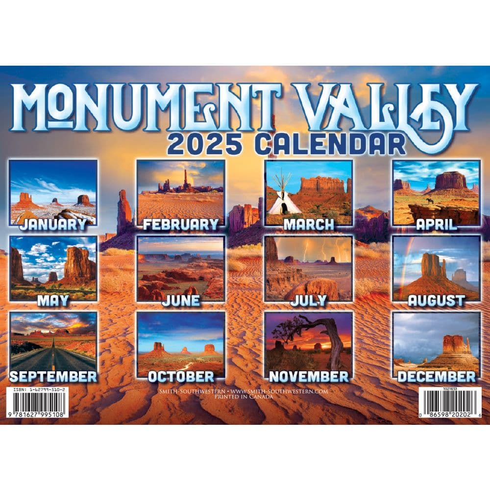 Monument Valley 2025 Wall Calendar First Alternate Images