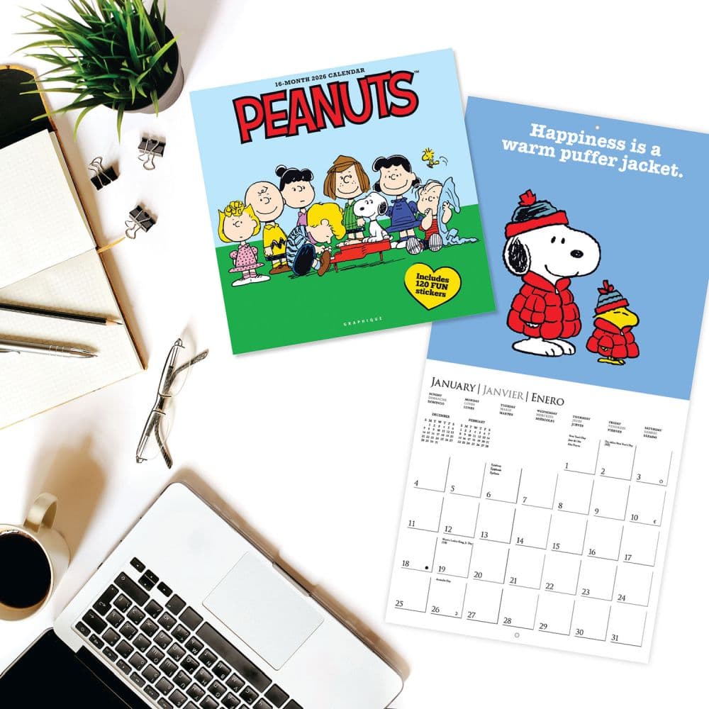 Peanuts Happiness is 2026 Wall Calendar Fourth Alternate Image