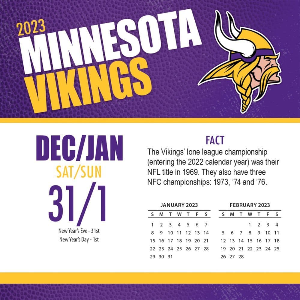 Minnesota Vikings Schedule 2023