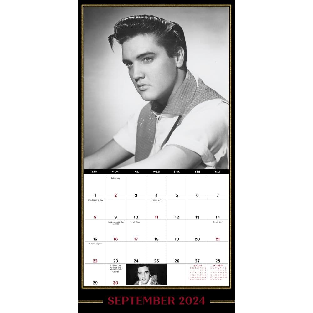 Elvis 2024 Mini Wall Calendar alt 4