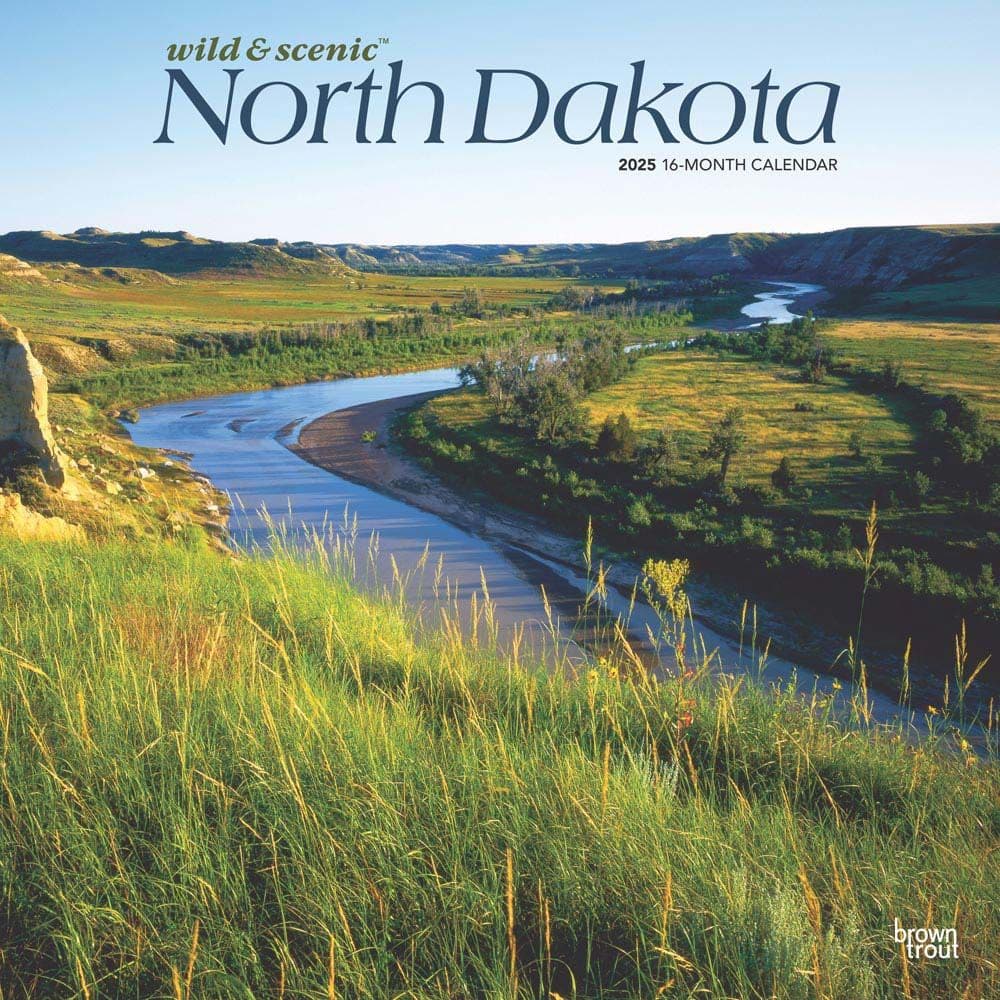 image North Dakota 2025 Wall Calendar Main Image