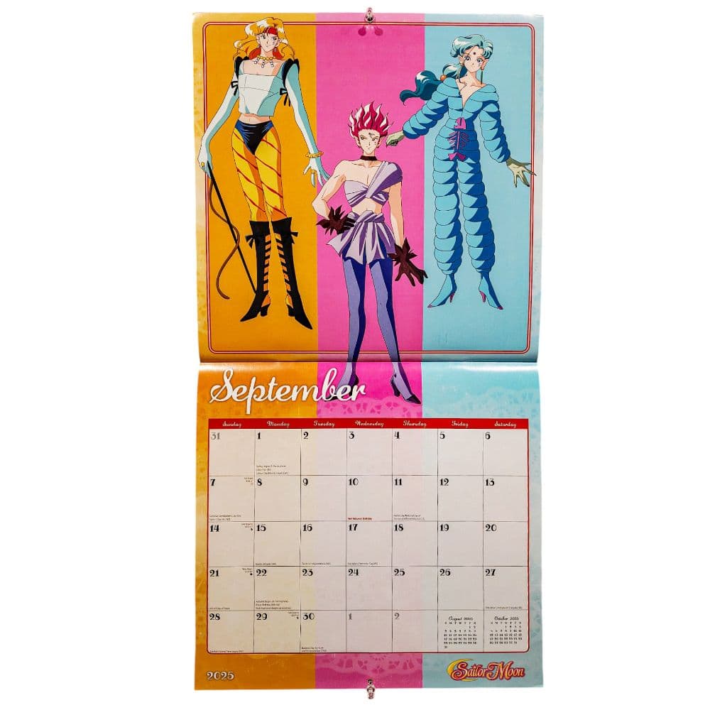 Sailor Moon 2025 Wall Calendar Twelfth Alternate Image