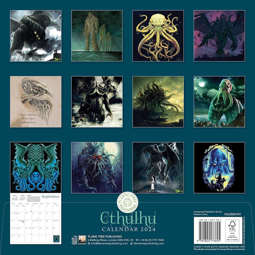 Cthulhu 2024 Wall Calendar