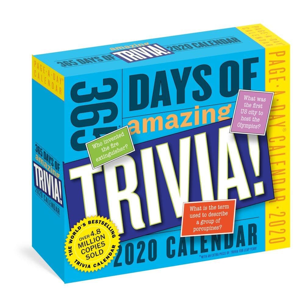 Amazing Trivia Desk Calendar