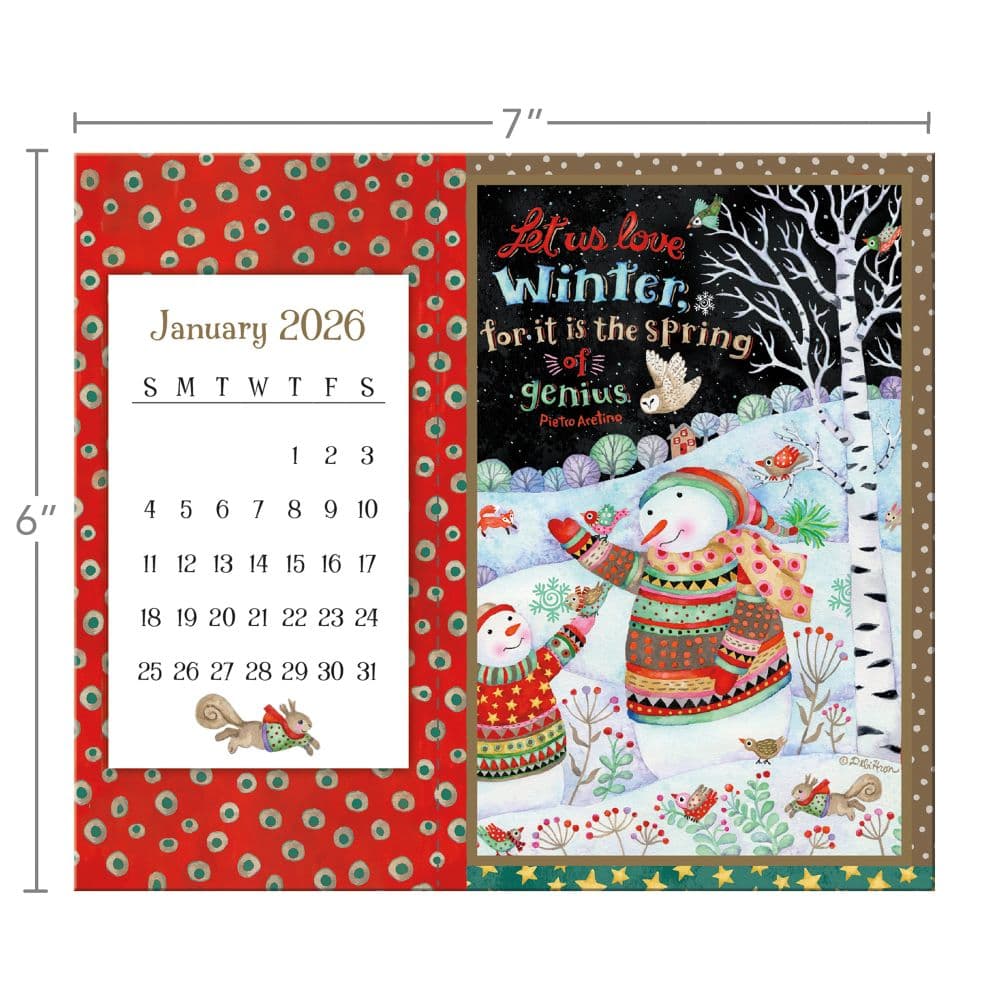 Simple Inspirations Postcard 2026 Desk Calendar by Debi Hron Third Alternate Image