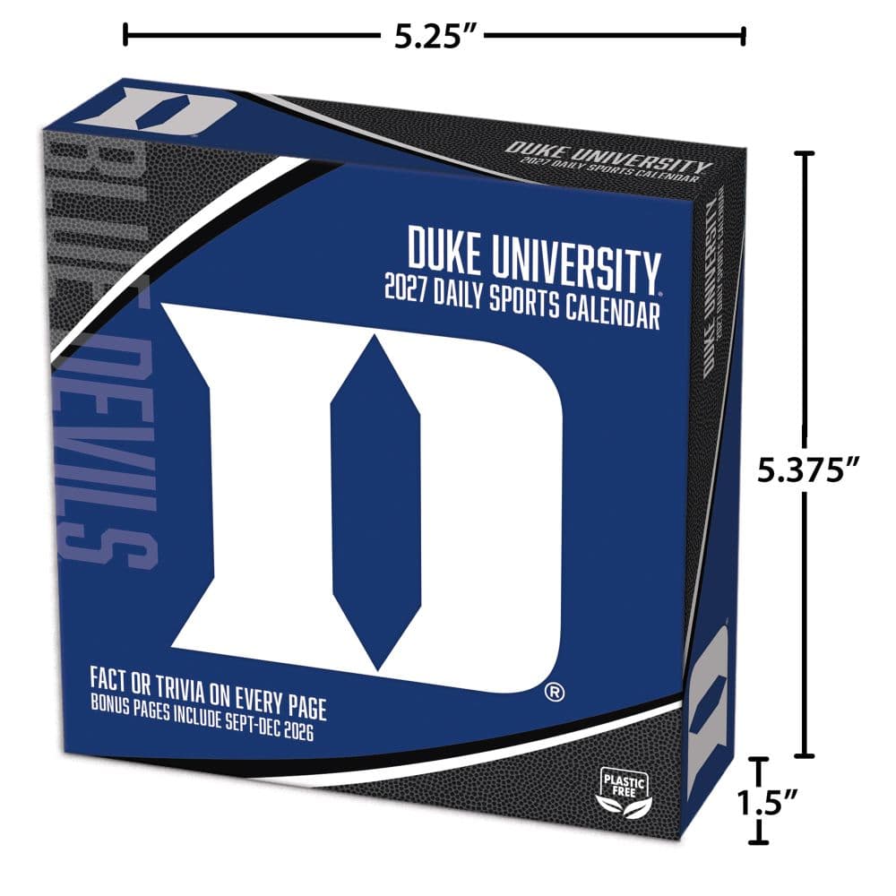 Duke Blue Devils 2027 Desk Calendar Fifth Alternate Image
