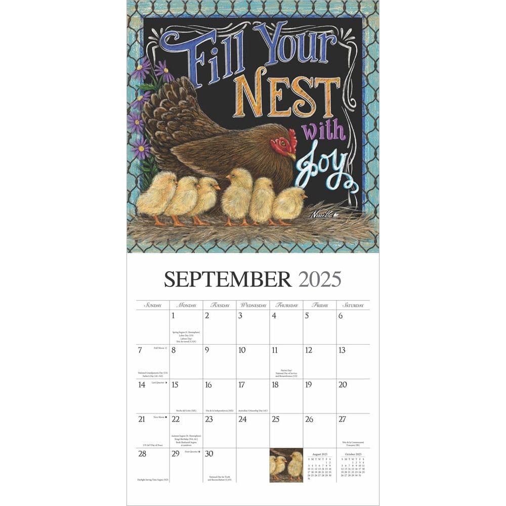 Bless This Nest 2025 Wall Calendar Third Alternate Image width=&quot;1000&quot; height=&quot;1000&quot;