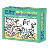 image Cat Cartoon A Day 2026 Desk Calendar Main Product Image