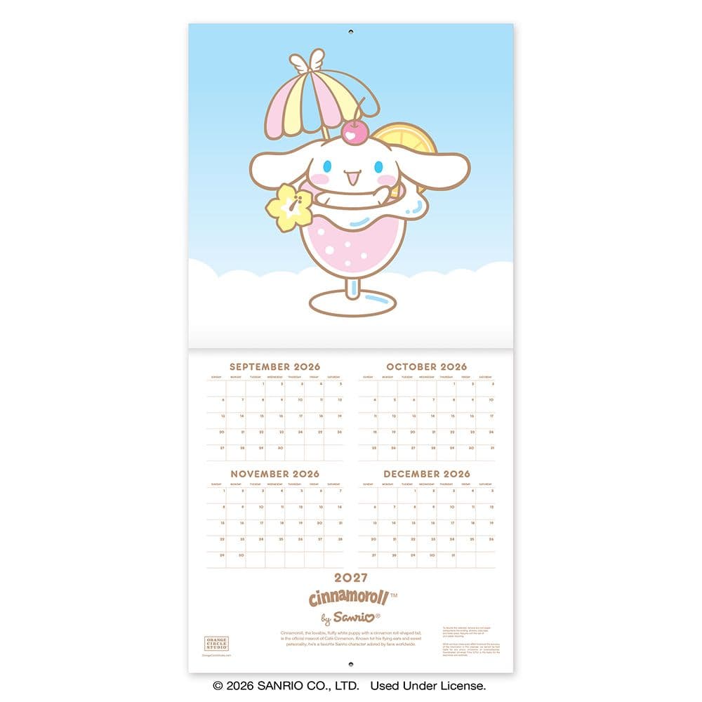 Cinnamoroll 2027 Wall Calendar Second Alternate Image