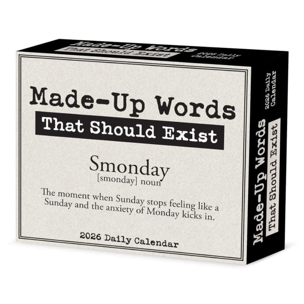 image Made Up Words 2026 Desk Calendar Main Product Image
