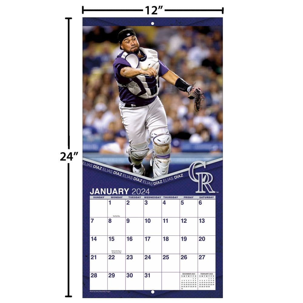 Colorado Rockies 2024 Wall Calendar