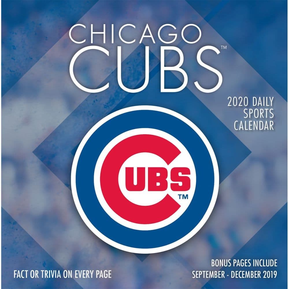 Chicago Cubs Desk Calendar Calendars com