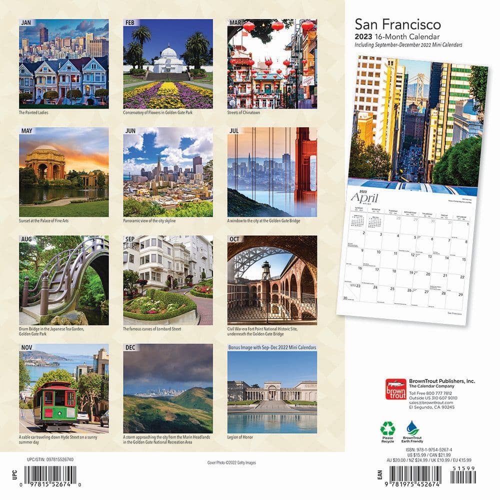 San Francisco Wall Calendar - Calendars.com