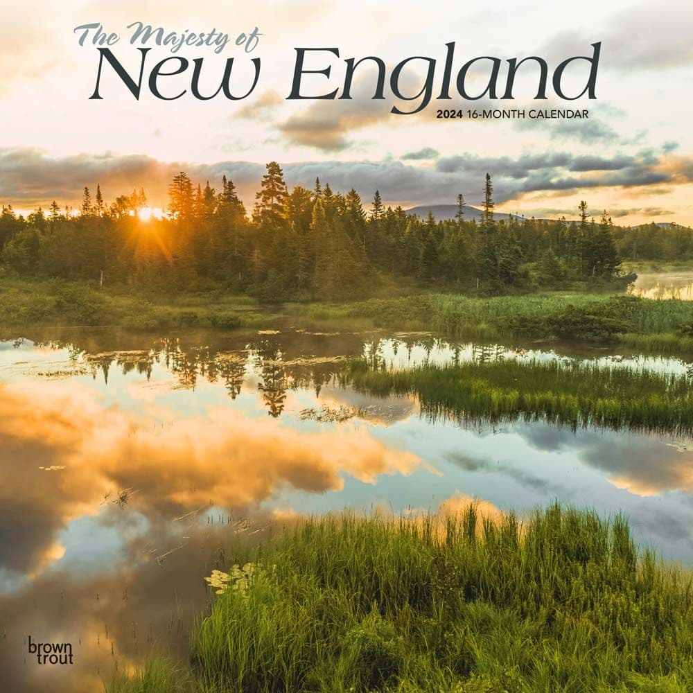 New England Majesty 2024 Wall Calendar Main Product Image width=&quot;1000&quot; height=&quot;1000&quot;