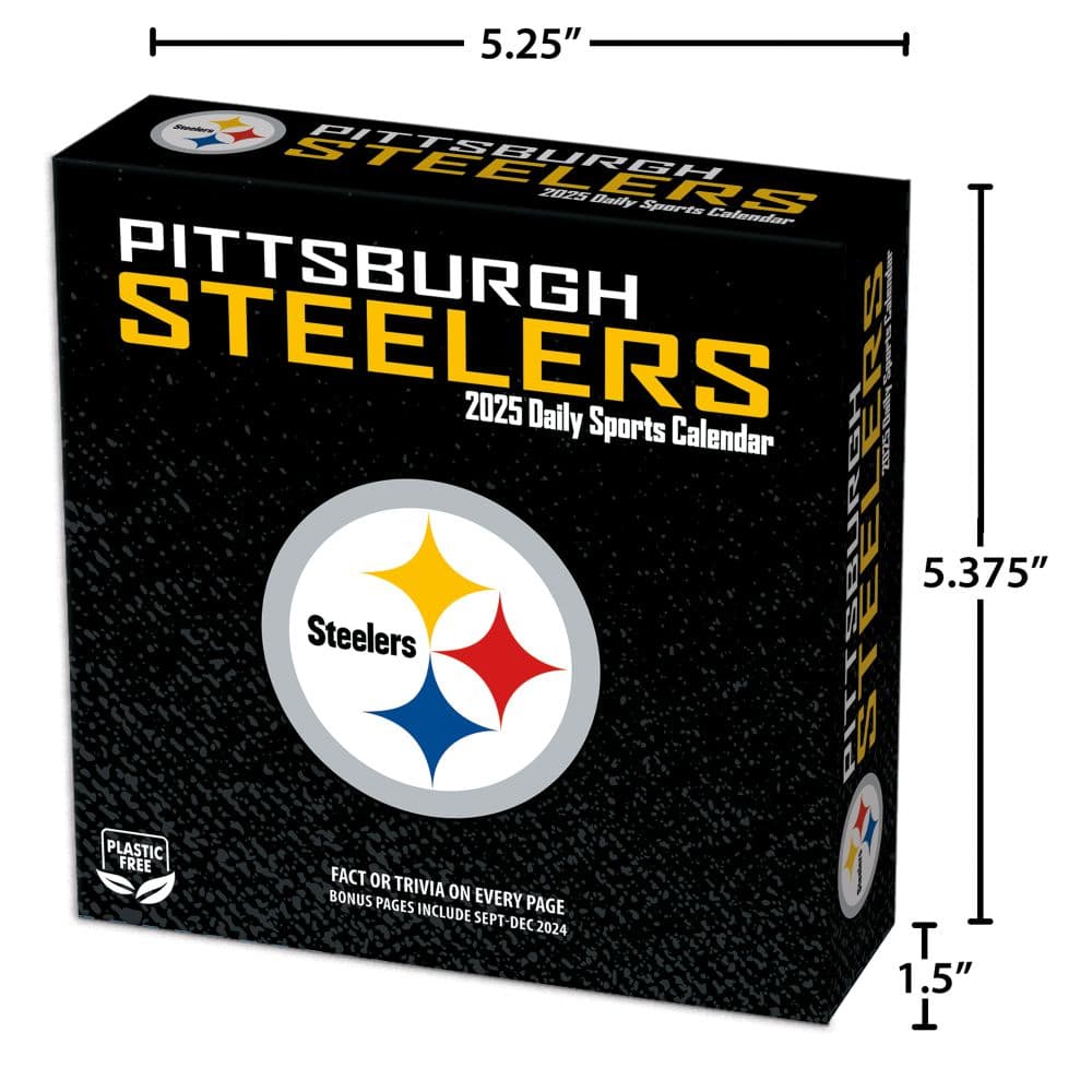 NFL Pittsburgh Steelers 2025 Desk Calendar Fifth Alternate Image