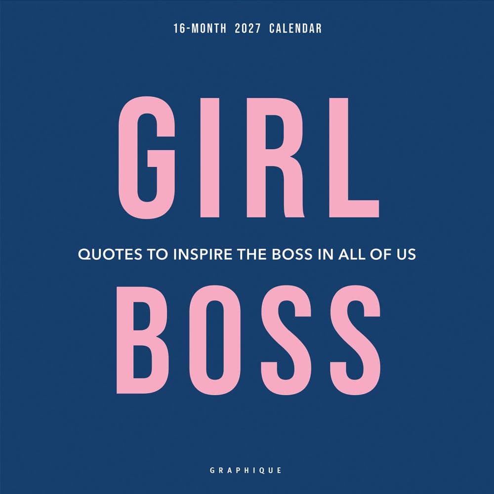 Girl Boss 2027 Wall Calendar