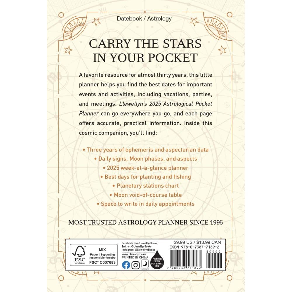 Astrological 2025 Pocket Planner Second Alternate Image width="1000" height="1000"