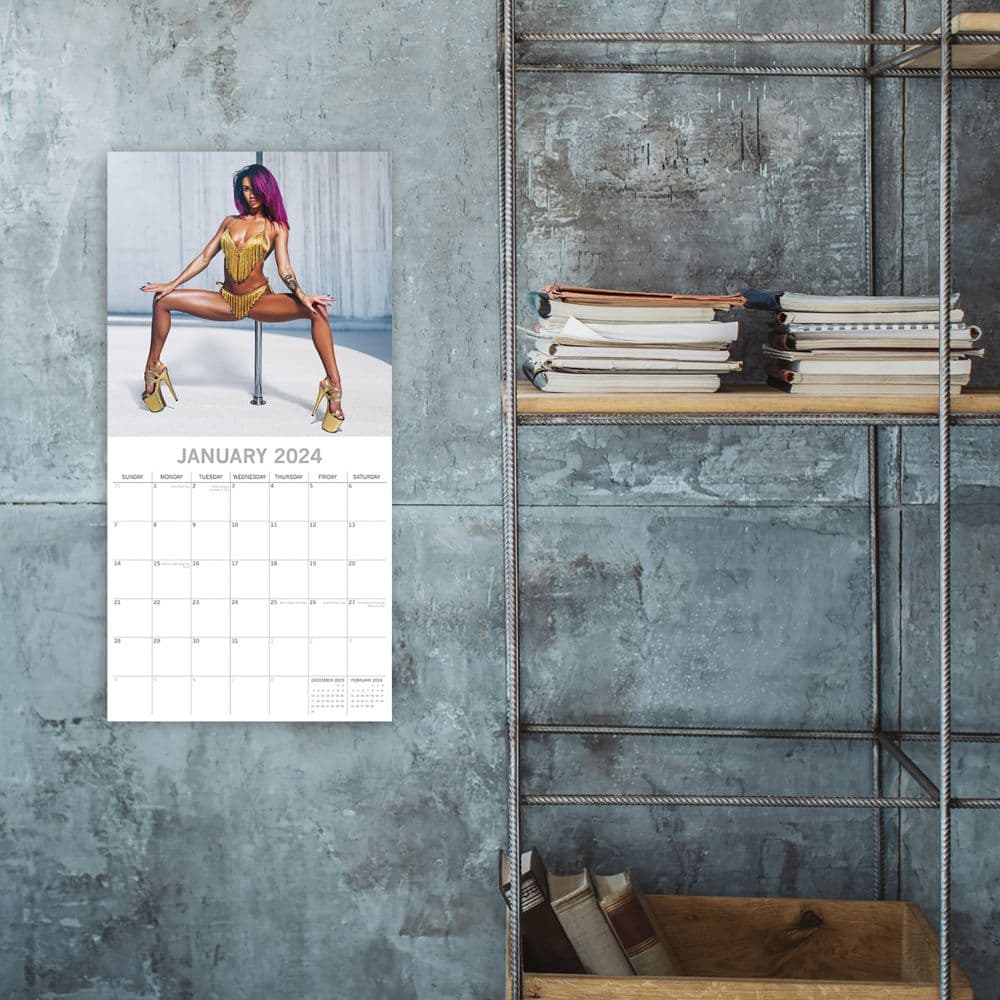 Pole Dancers 2024 Wall Calendar