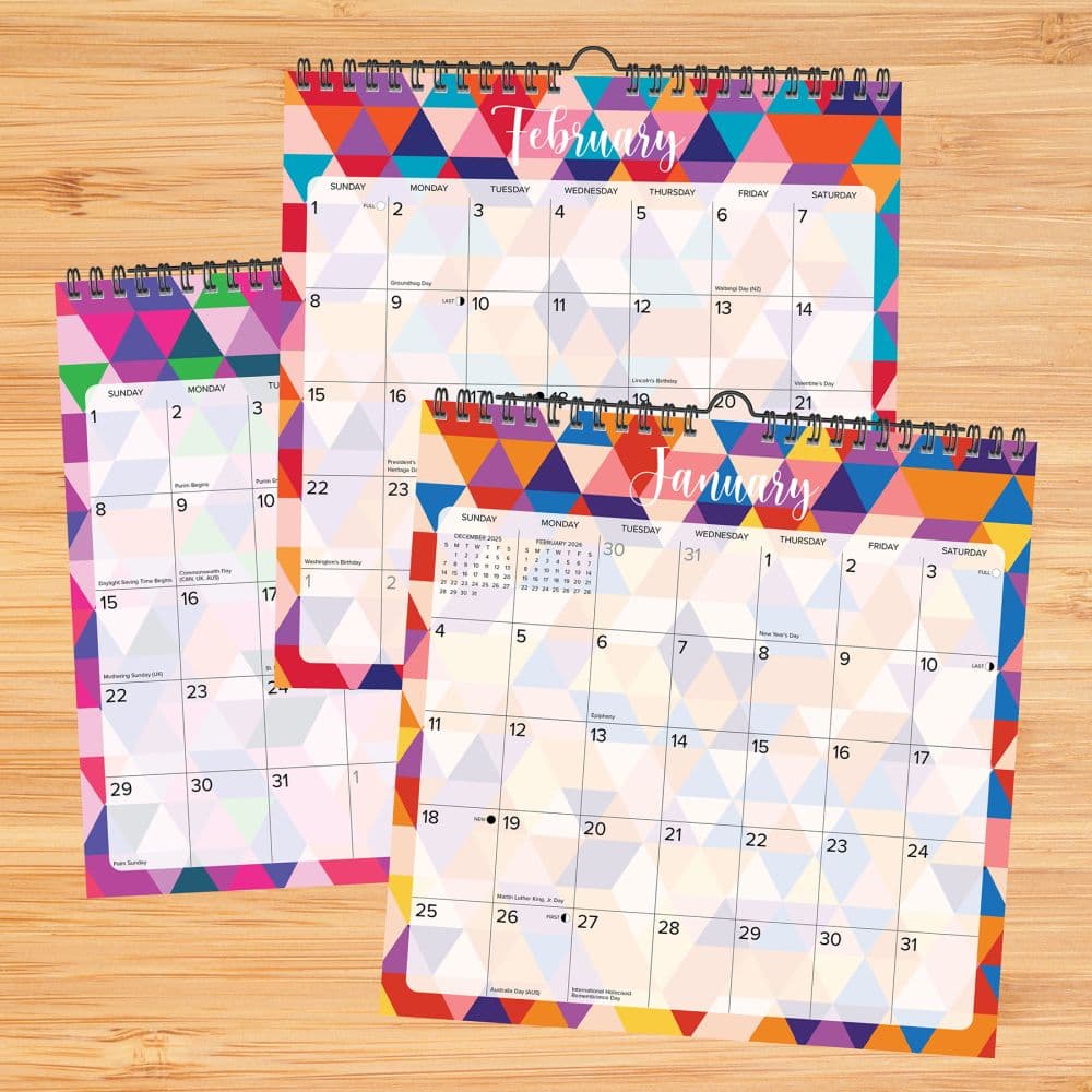 Geometric Spiral Art 2026 Second Calendar First Alternate Image