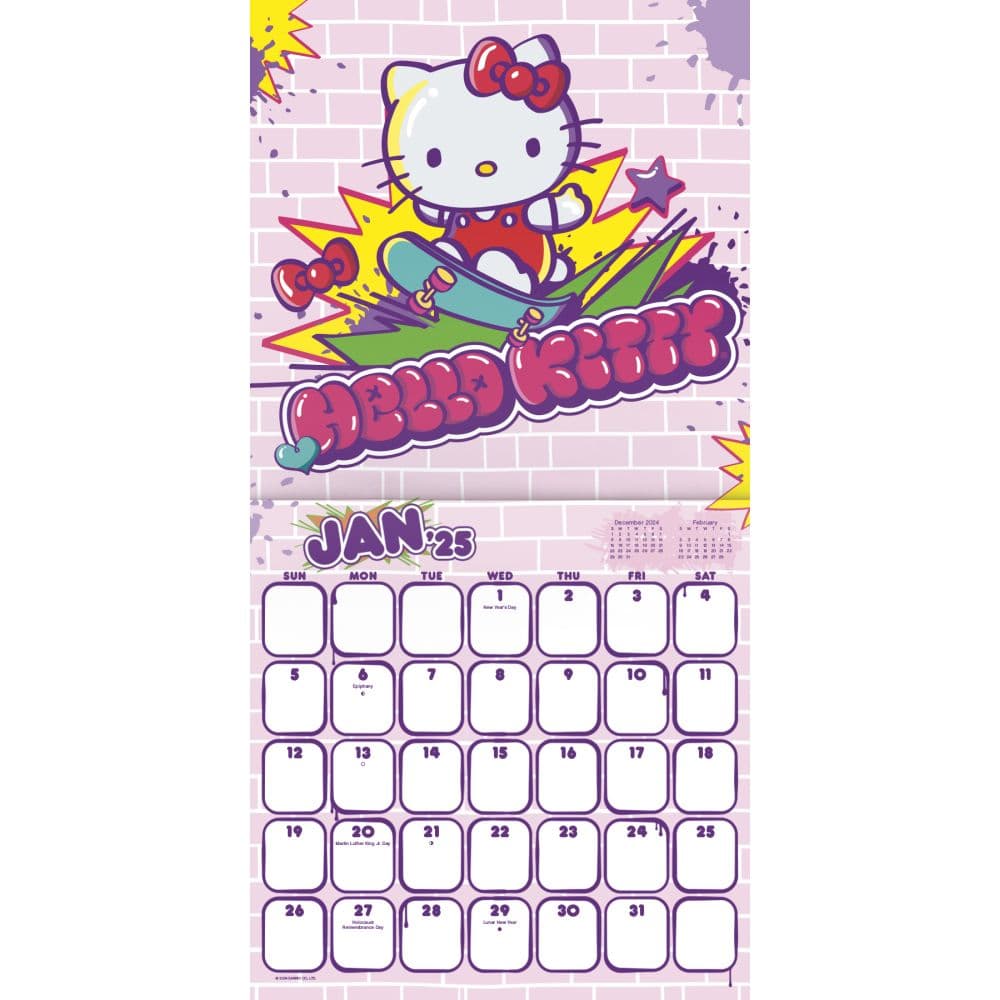 Hello Kitty 2025 Mini Wall Calendar First Alternate Image width=&quot;1000&quot; height=&quot;1000&quot;