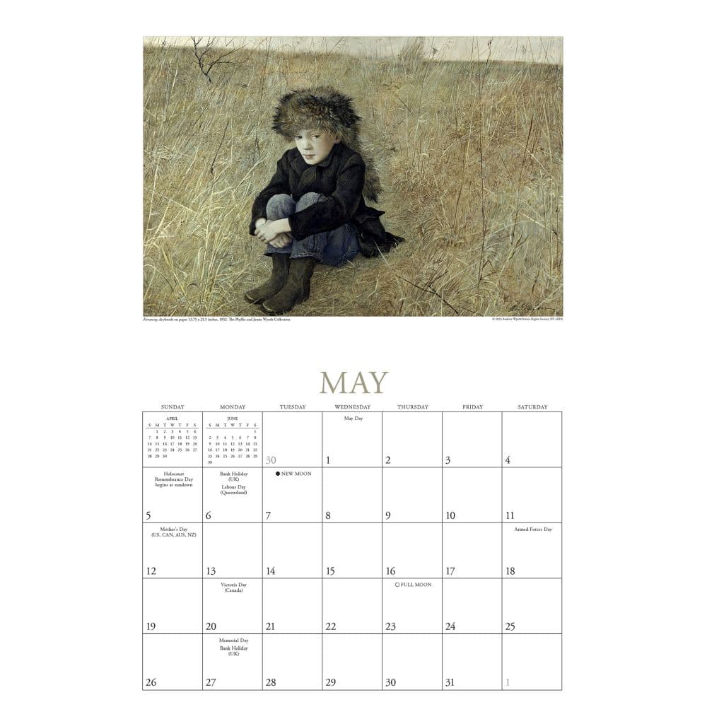 Art Of Andrew Wyeth 2024 Wall Calendar