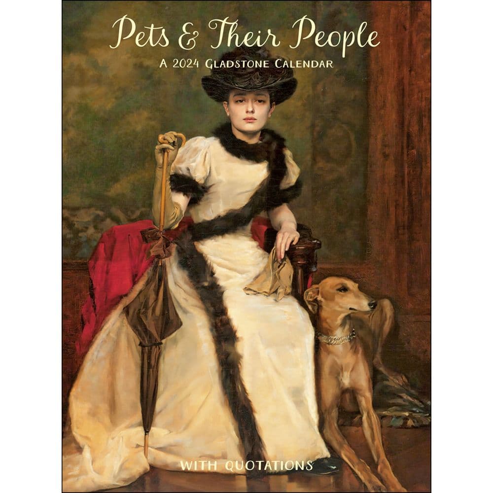 Pets and their People Slim 2024 Wall Calendar Main Product Image width=&quot;1000&quot; height=&quot;1000&quot;